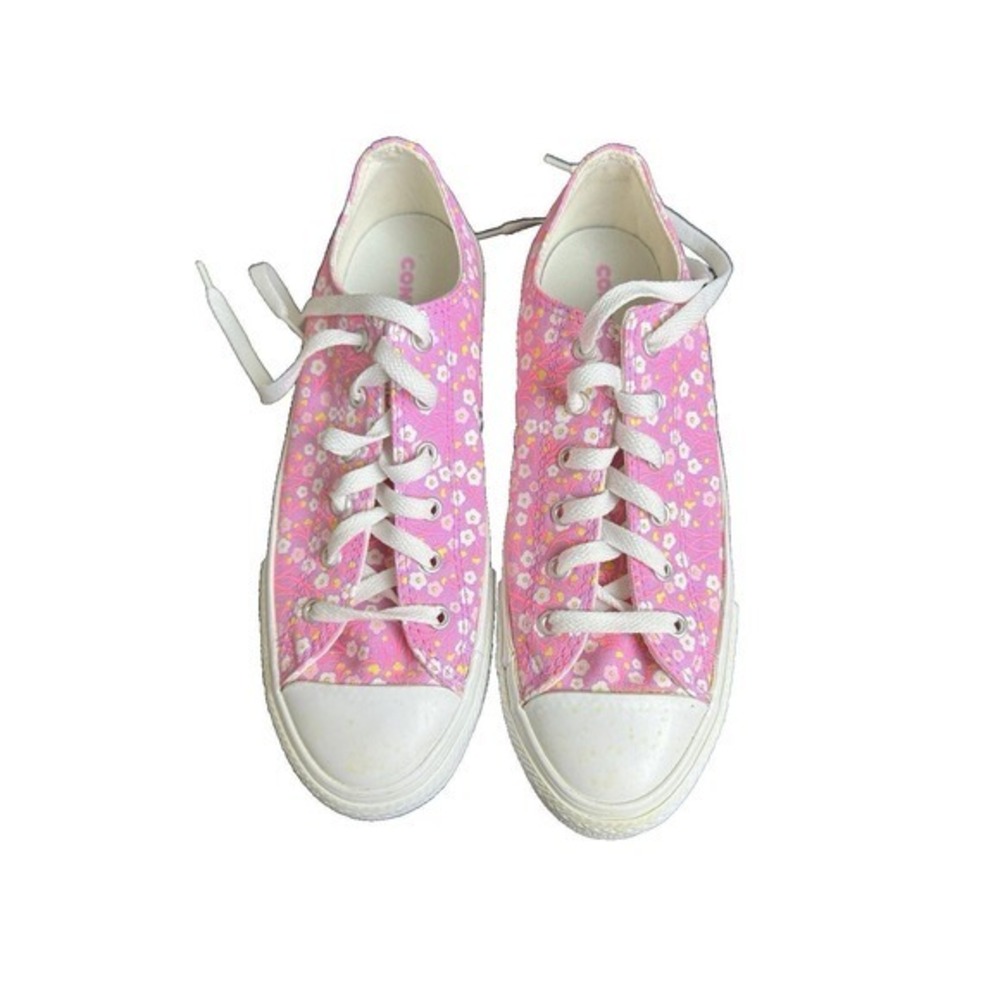 Converse CTAS Ox Peony Pink‎ Floral Sneakers Child Girls US 6 JS